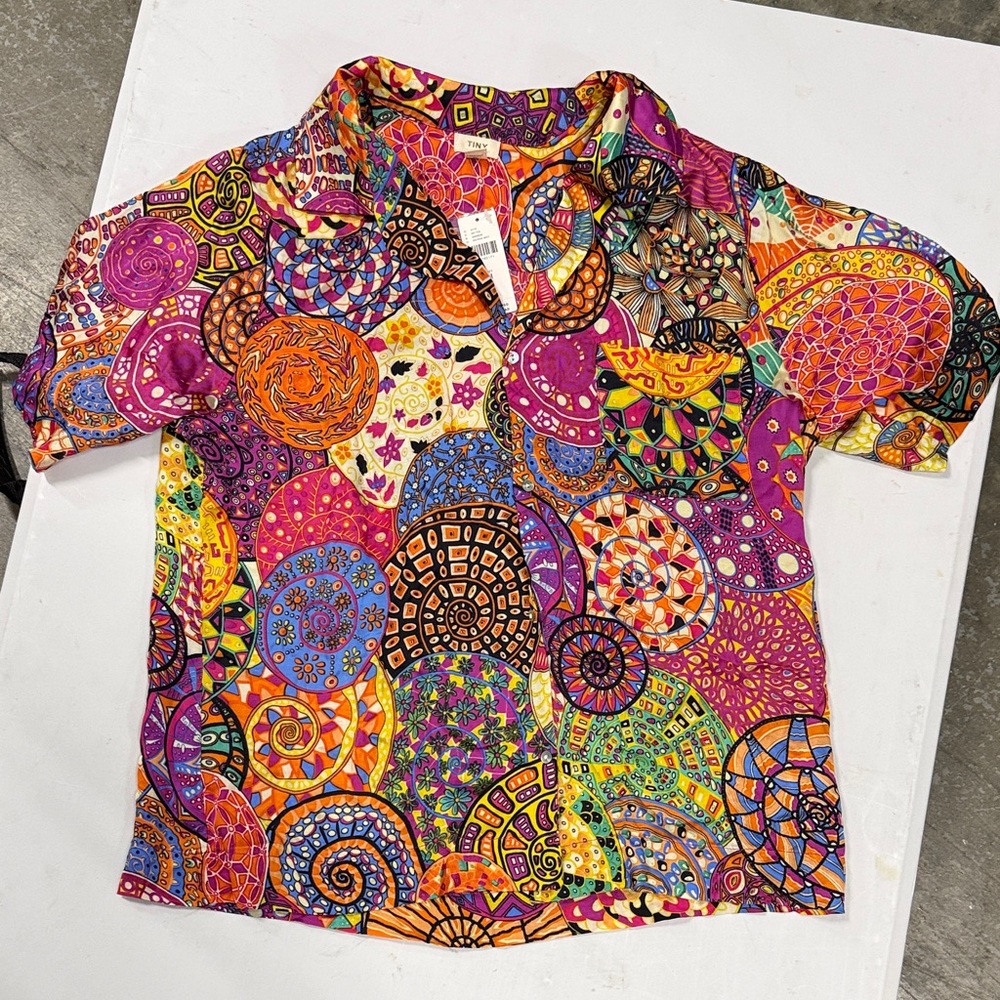 Colorful Patterned Women's Top